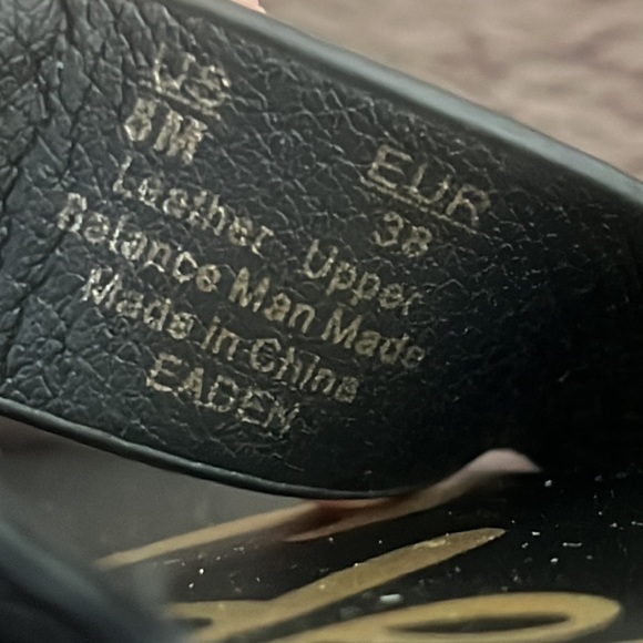 Sam Edelman Eaden Black Tortoise Detail Toe Loop Sandal Women's Size 8 - Picture 8 of 8